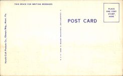 VINTAGE POSTCARD Biscayne Boulevard Looking South Miami Florida