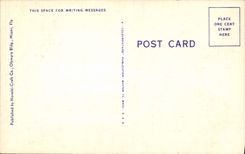 La POSTAL de la VENDIMIA el Bouqainvillea fortifica la playa la Florida de Miami