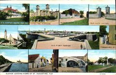 CPA Eleven Leading Views Of St Augustine Fla