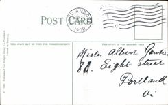 La POSTAL Wells Fargo de la VENDIMIA captura el cemento constructivo de Oregon Portland