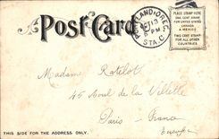 Calle de la POSTAL de la VENDIMIA que mira el cemento del este de Oregon Portland