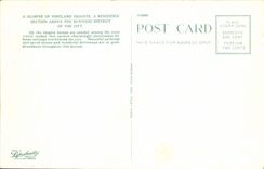 La POSTAL de la VENDIMIA tiene ojeada de las alturas de Portalnd tiene sección de la residencia sobre el distrito financiero del cemento de Portland del mineral