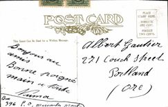 VINTAGE POSTCARD University Off Montana Hand Building Missoula Mount