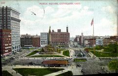 VINTAGE POSTCARD Public Public garden Cleveland Ohio