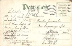 VINTAGE POSTCARD Fan-in To Forest Hill Cleveland Ohio