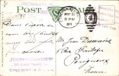 VINTAGE POSTCARD Provident Bank Building Cincinnati Ohio