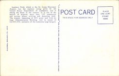 VINTAGE POSTCARD Aerial View Off Lambert Field St Louis Mo Planes