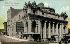 VINTAGE POSTCARD Willis Wood theater Kansas City Mo The sultan off Sulu
