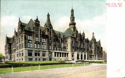 VINTAGE POSTCARD City Hall St Louis Mo