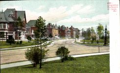 VINTAGE POSTCARD Longfellow Boulevard St Louis Mo