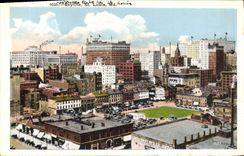 VINTAGE POSTCARD Skyline St Louis