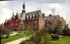 VINTAGE POSTCARD General assembly of Freemasons off the Visitation St Louis