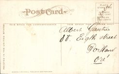 VINTAGE POSTCARD Rock'n'roll Creek Falls Near Missoula Montana