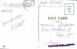 MODERN CARD General View off Niagara Falls