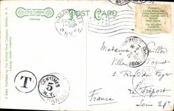 VINTAGE POSTCARD Niagara Falls Winter Scene Greeting from Niagara Falls