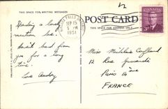 VINTAGE POSTCARD Maid Off The Mist and The American Falls off the Niagara Boat