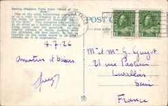 VINTAGE POSTCARD The Falls from Deck off Maid Off the Mist Niagara Falls