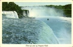 VINTAGE POSTCARD Niagara Falls Closed Up View off Niagara Falls