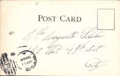 Hielo montana Niagara Falls de la POSTAL de la VENDIMIA