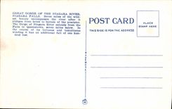 VINTAGE POSTCARD The Great Gorges the Niagara River Niagara Falls off