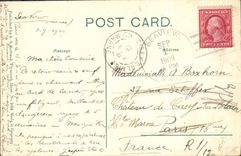 VINTAGE POSTCARD Outlet off Billington Sea Morton Park Plymouth Farmhouse