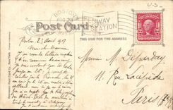 VINTAGE POSTCARD Medical Harvard School Boston Farmhouse