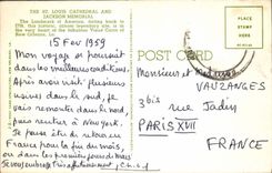 MODERN CARD Jackson Memorial The Landmark off America New Orleans