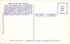 VINTAGE POSTCARD Jackson public garden New Orleans