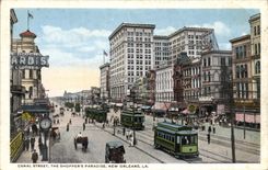CPA Canal Street The Shopper's Paradise New Orleans Tramway