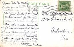 Calle de mercado del poste de San Francisco California de la POSTAL de la VENDIMIA