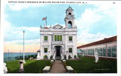 VINTAGE POSTCARD Captain Young' S Residence one Million Dollar Pier Atlantic City