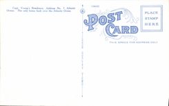 VINTAGE POSTCARD Captain Young' S Residence one Million Dollar Pier Atlantic City