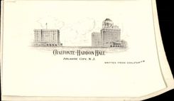 VINTAGE POSTCARD Atlantic City Chalfonte Haddon Hall