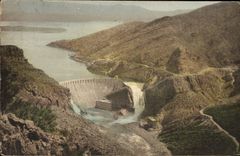 VINTAGE POSTCARD Arizona The Apache Trail Roosevelt prejudice and Lake