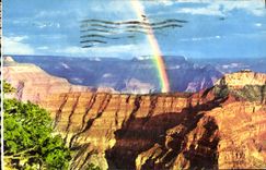 MODERN CARD Arizona Rainbow Over the Large Canyon