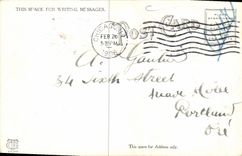 VINTAGE POSTCARD Commercial Chicago Ave Looking North Chicago