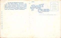 VINTAGE POSTCARD Chicago the Room Street Station