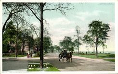 VINTAGE POSTCARD drive Chicago Lake Shore