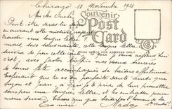 Aldea de Chicago de la POSTAL de la VENDIMIA y porción belgas pintorescas el demostrar de jardín alpestre en el world 1933 de la izquierda S a la feria