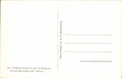 VINTAGE POSTCARD the Observatory of the puy of Dome on the level of the clouds