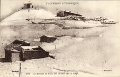 VINTAGE POSTCARD Picturesque Auvergne the top of Puy de Dome