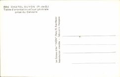 CPA Chatel Guyon Table d'orientation et vue generale prise du Calvaire