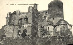 VINTAGE POSTCARD Ruins of the Castle of Murols