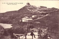 VINTAGE POSTCARD Summit of Puy de Dome