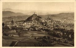 CPA Le Velay Le Puy Vue panoramique de la Ville prise de la Cote Rochearnaud