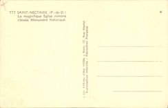 VINTAGE POSTCARD Holy Nectary the Splendid Romance Church