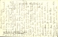 VINTAGE POSTCARD Chouvigny Falls of the Entry of the Tunnel of Chouvigny