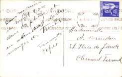 VINTAGE POSTCARD Auvergne Summit of the Falls of Hell