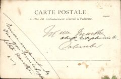 CPA Eaux Chaudes La route nationale