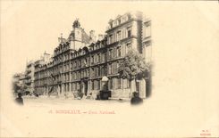 Universidad del nacional de Burdeos de la POSTAL de la VENDIMIA